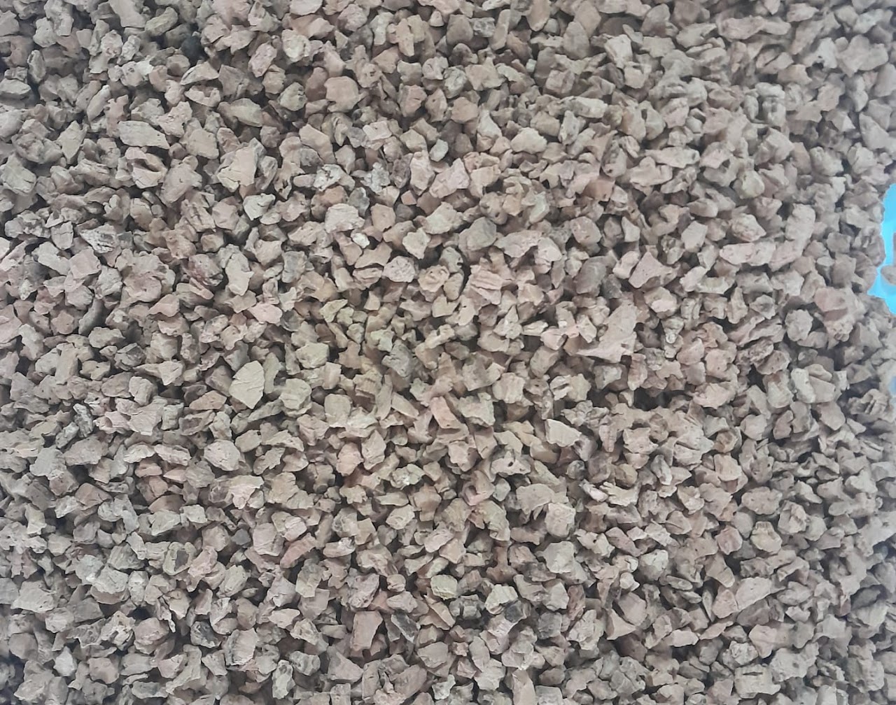 Close-up of natural cork granules